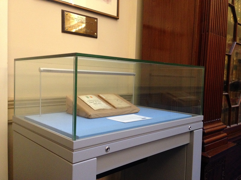 In the display case